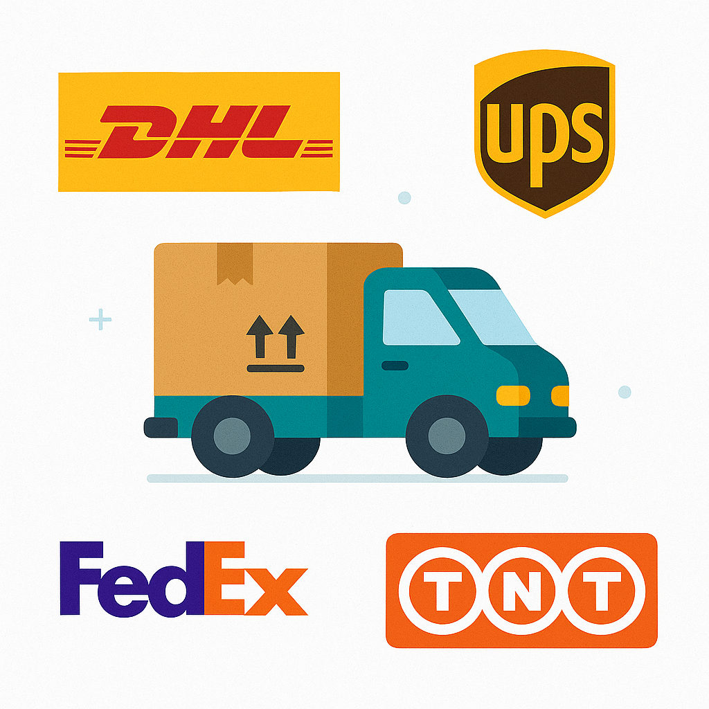 Courier and logistics services with DHL, UPS, FedEx, TNT and Evri